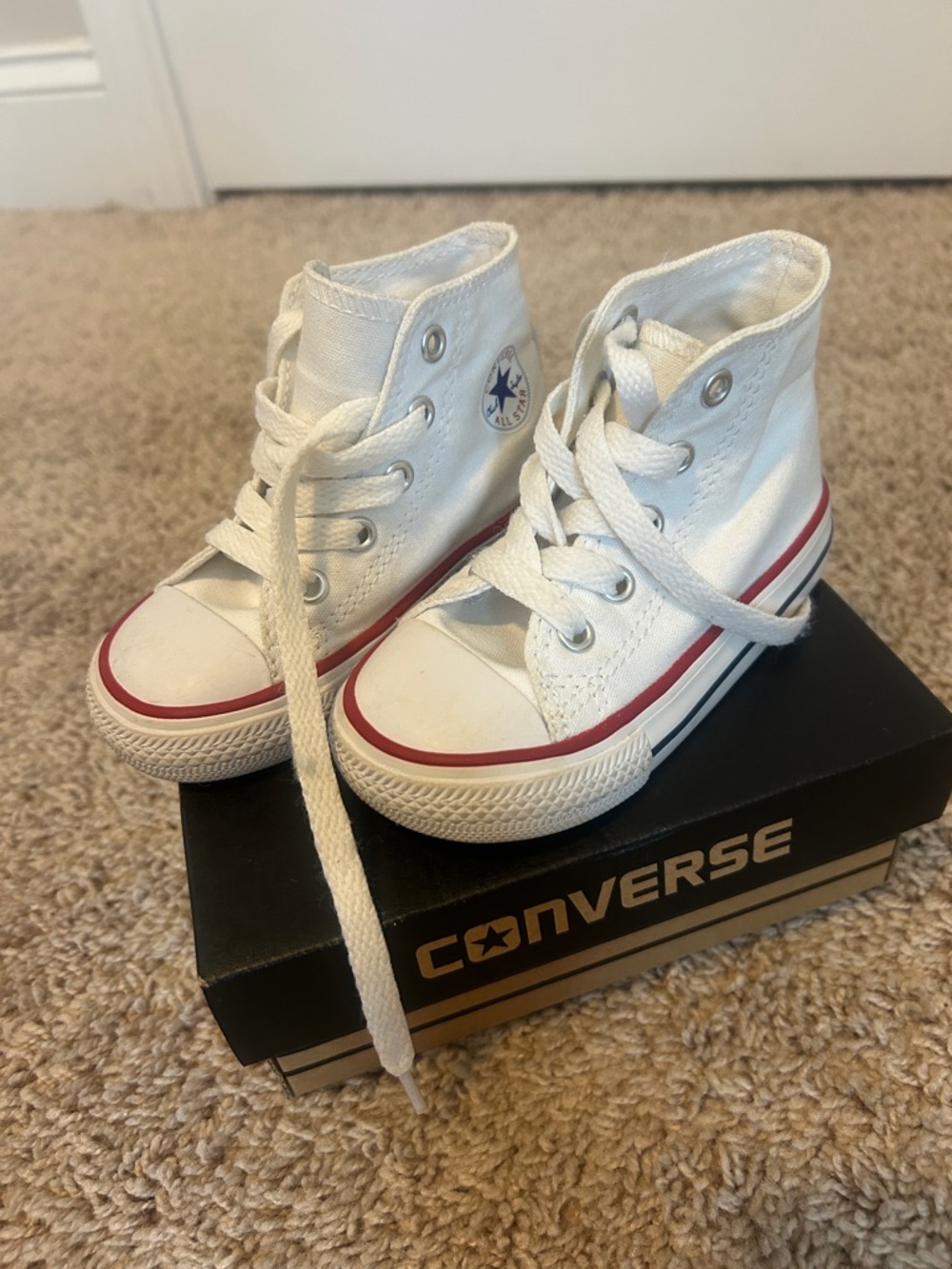 Baby Converse White High Top Sneakers